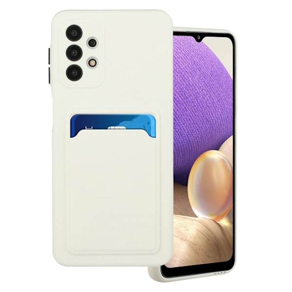 Card Holder Cover til Samsung Galaxy A32 5g - Hvid White