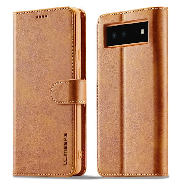 LC.IMEEKE Google Pixel 6 flip case - Keltainen Yellow
