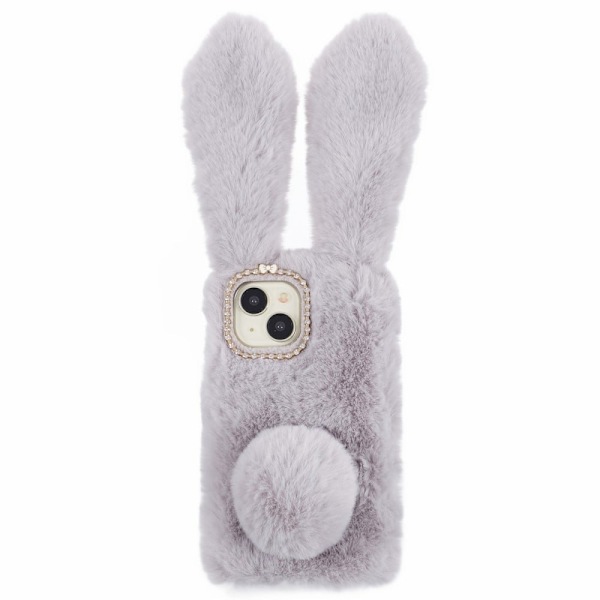 Bunny iPhone 15 Cover - Lysegrå Silver grey