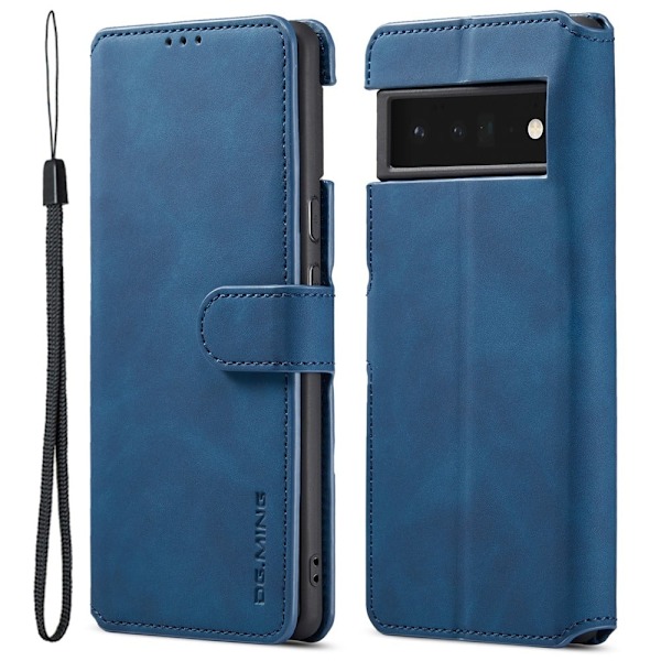 DG.Ming Google Pixel 6 Pro Retro Etui - Blå Blue