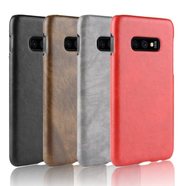 Samsung Galaxy S10e Litchi Tekstur Skinnetui - Brun Brown