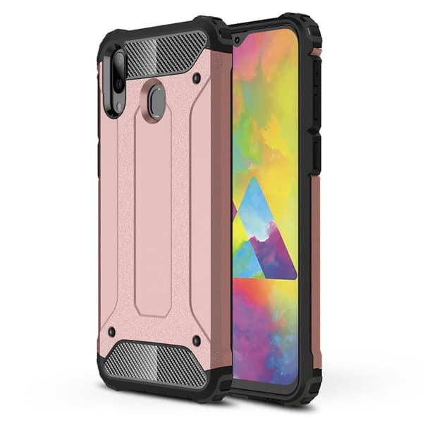 Armour Guard Samsung Galaxy M20 cover - Rødguld Pink