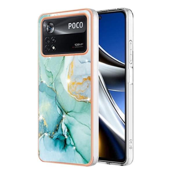 Marmormotiv Xiaomi Poco X4 Pro 5G skal - Grön Marmor Grön