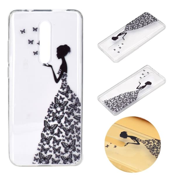 Deco Xiaomi Redmi K30 Pro / Poco F2 Pro Cover - Sommerfugl og pige Multicolor