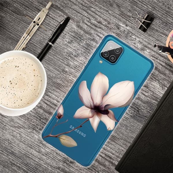 Deco Samsung Galaxy A12 5G etui - livlig blomst Pink