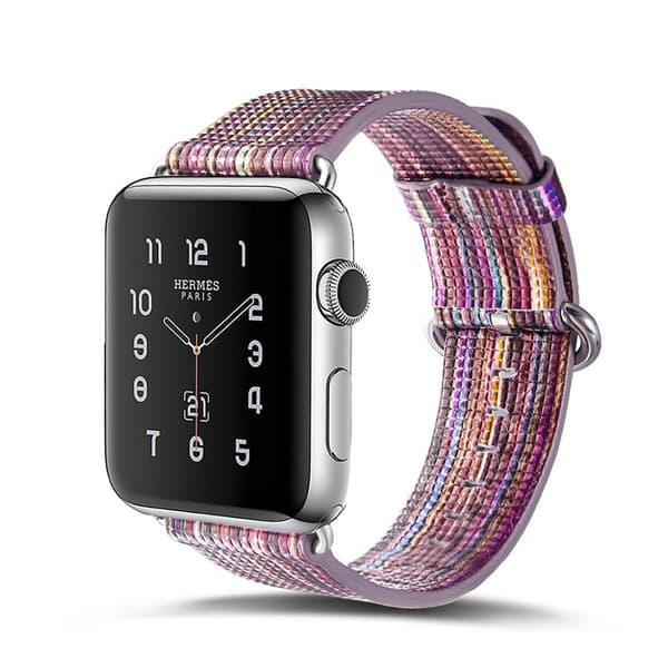 Apple Watch 42mm urrem i ægte læder - Style H Multicolor