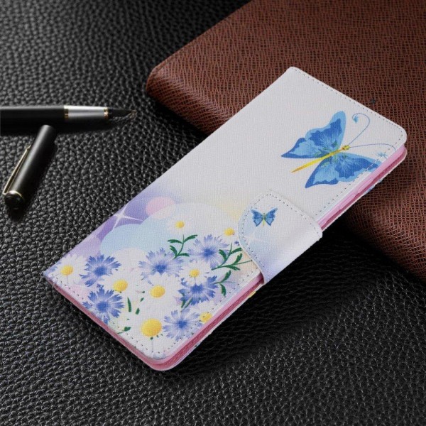 Wonderland Samsung Galaxy A71 etui – Sommerfugle og Blomster Multicolor