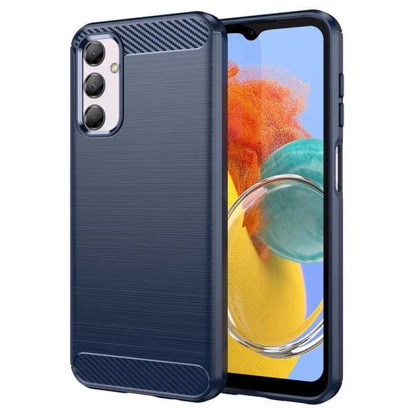 Carbon Flex Suojakotelo Samsung Galaxy M14 - Sininen Blue