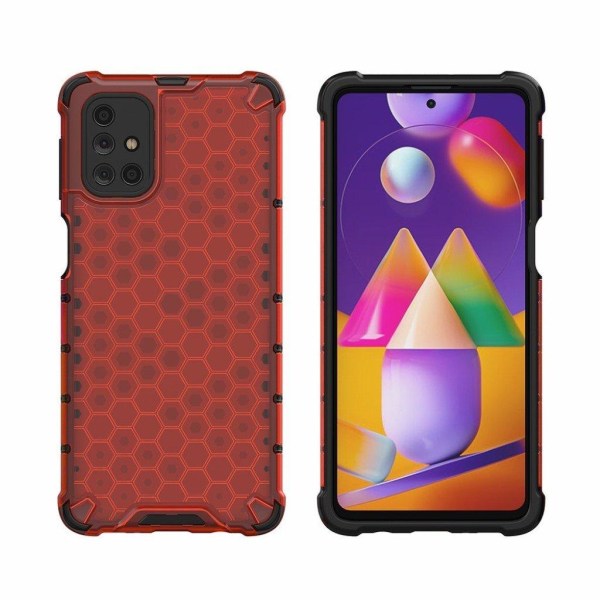 Bofink Honeycomb Samsung Galaxy M31s Etui - Rød Red