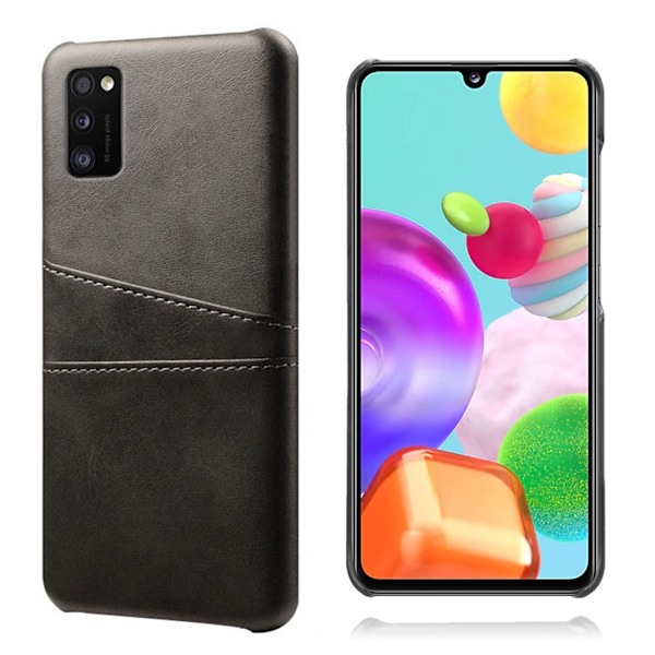 Dual Card etui - Samsung Galaxy A41 - Sort Black