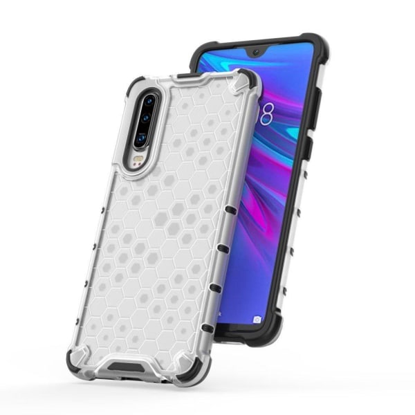 Bofink Honeycomb Huawei P30 kuoret - Valkoinen White