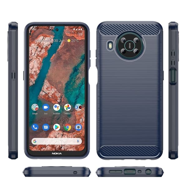 Carbon Flex Etui Nokia X100 - Blå Blue