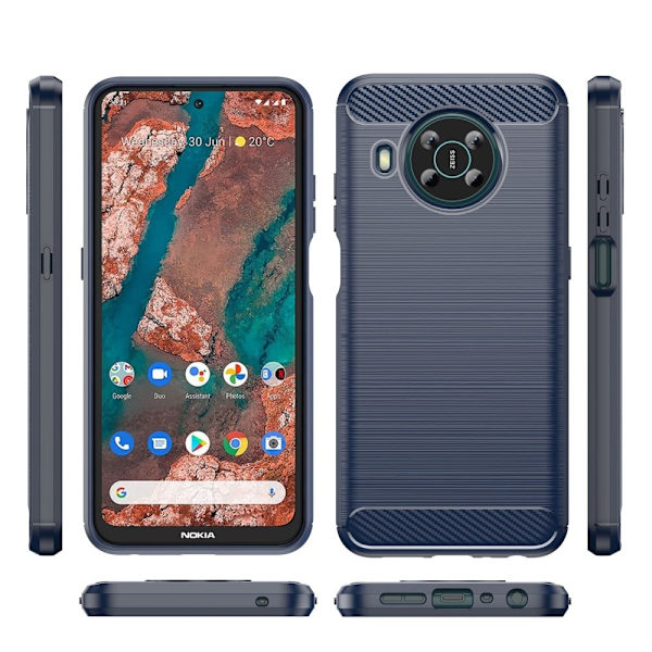 Carbon Flex Nokia X100 skal - Blå Blå