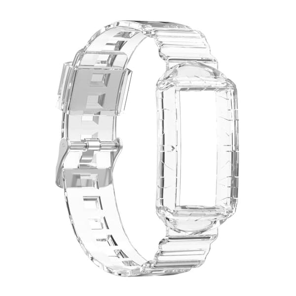 Fitbit Charge 5 / 4 / 3 silikone urrem med cover - Transparent Transparent