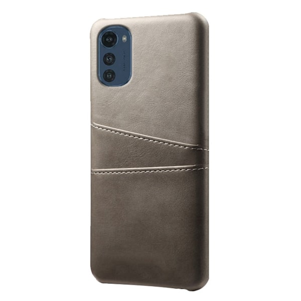 Dual Card Motorola Moto E32 deksel - Grå Silver grey