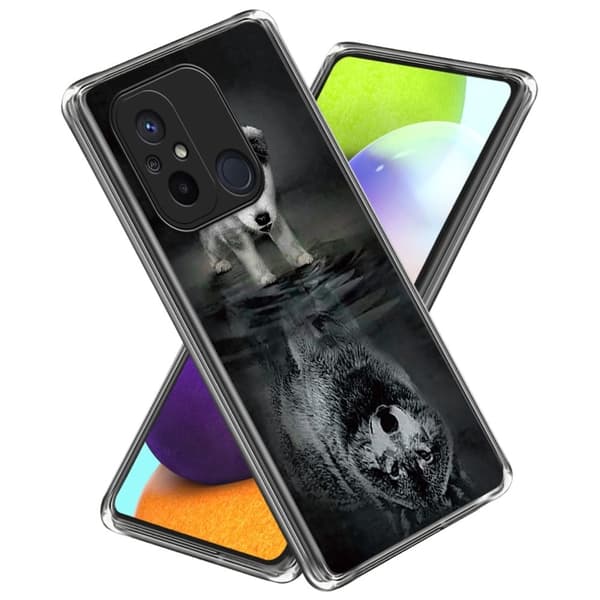 Deco Xiaomi Redmi 12C deksel - Hund Og Ulv Black