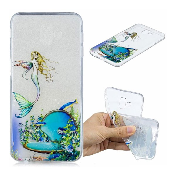 Samsung Galaxy J6 Plus (2018) mønster trykt etui - Havfrue Multicolor