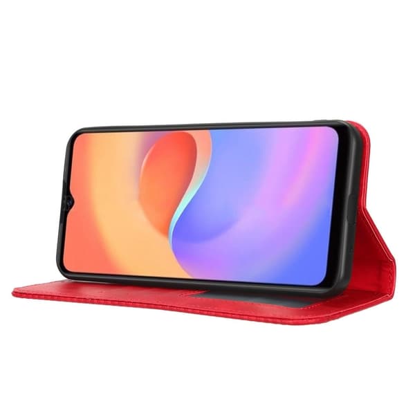 Bofink Vintage ZTE Blade A52 Lite Læder Etui - Rød Red
