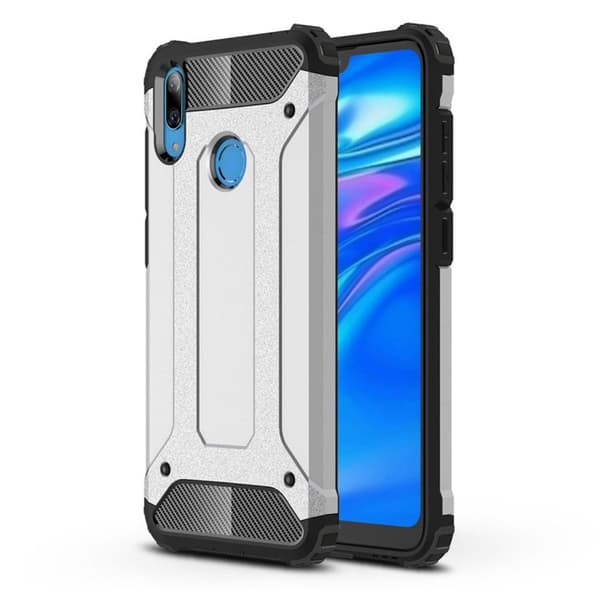 Armour Guard Huawei Y7 2019 kuoret - Hopea Silver grey