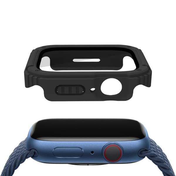 Apple Watch 40 mm cover med hærdet glas - Sort Black