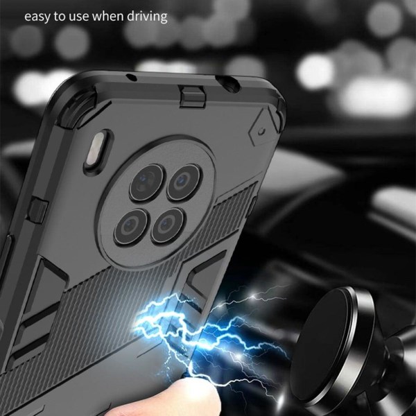 Shockproof Hybrid Suojakuori With A Modern Touch For Honor 50 Lite / Huawei Nova 8i - Rose Pink