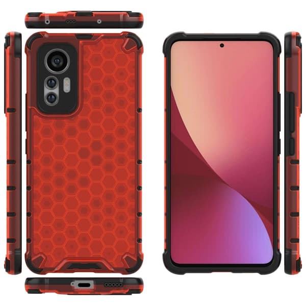 Bofink Honeycomb Xiaomi 12 Lite deksel - Rød Red