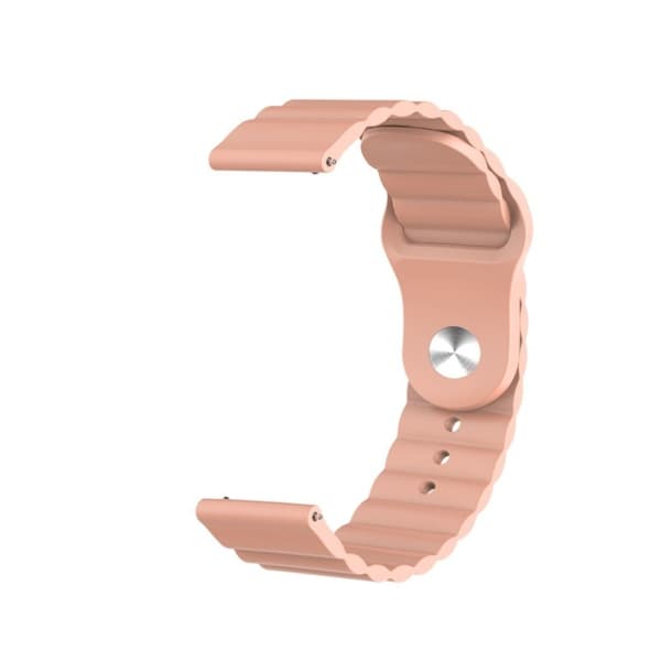 22mm Universal simple silicone watch band - Light Pink Rosa