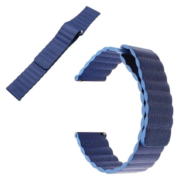 Huawei Watch GT / GT2 46mm / Magic holdbar læder Urrem - Blå Blue
