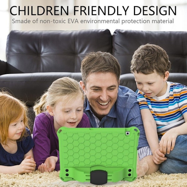 Huawei MediaPad T5 honeycomb skin-fodral - Grön / Svart Grön