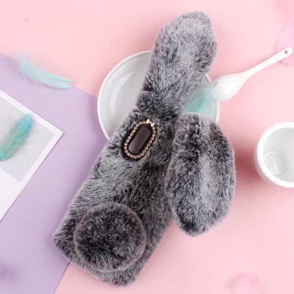 Bunny Samsung Galaxy A20e cover - Mørkegrå Silver grey