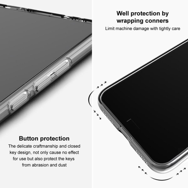 Imak UX-5 suojakuori iPhone 14 Plus -puhelimelle - Läpinäkyvä Transparent