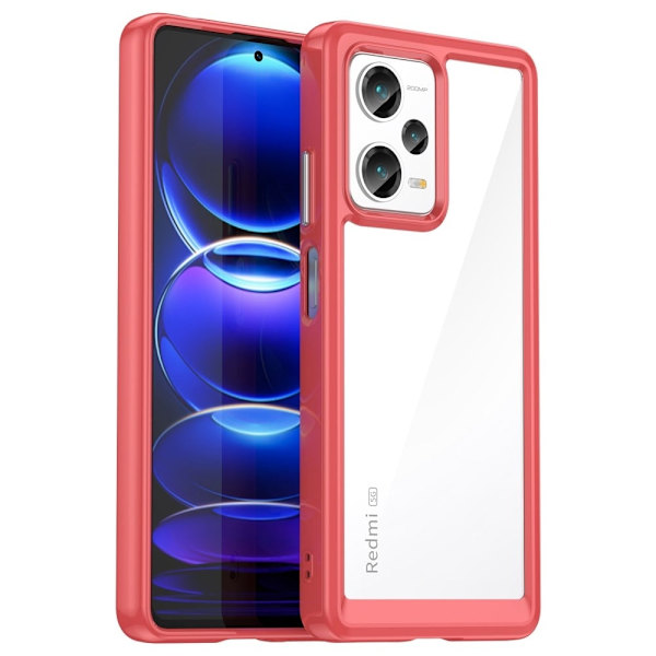 Xiaomi Redmi Note 12 Pro Plus smart akryldeksel - Rød Red