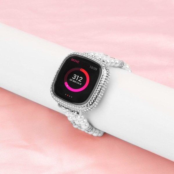 Fitbit Versa 3 urrem med moderigtig indretning - Hvid White