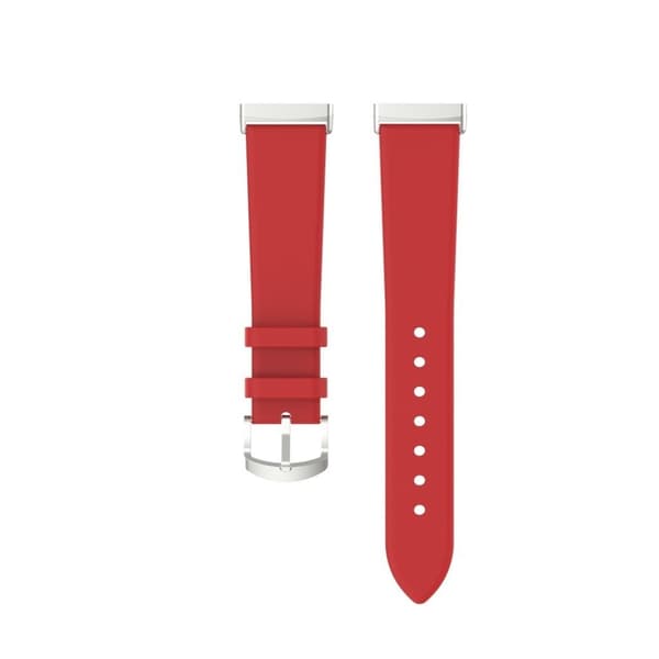 Fitbit Versa 3 / Sense slitesterkt lærarmbånd - Rød Red
