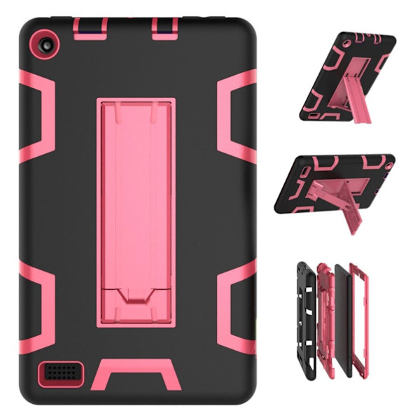 Amazon Kindle (2019) cool silikone etui - Sort / Rose Black