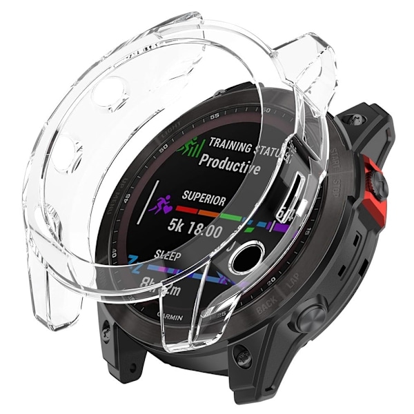 Garmin Fenix 7S läpinäkyvä suojus - Läpinäkyvä Transparent