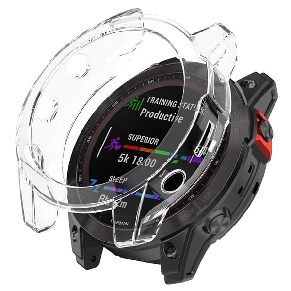 Genomskinligt skydd för Garmin Fenix 7S - Transparent Transparent