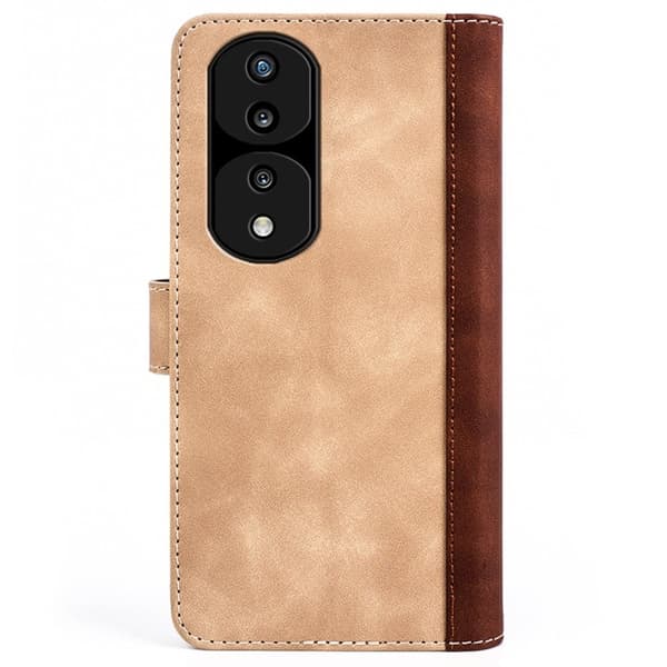 Tofarget lærdeksel for Honor 70 - Gul Yellow