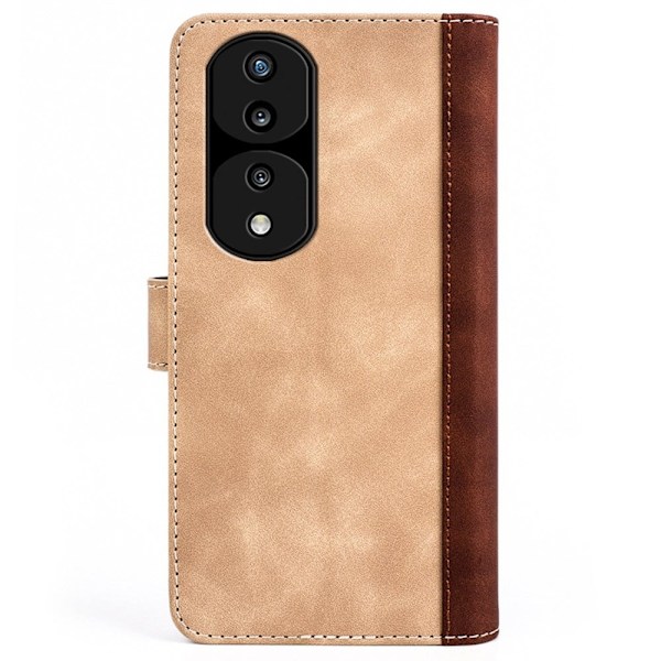 Tvåfärgat Honor 70 fodral i läder - Gul Gul