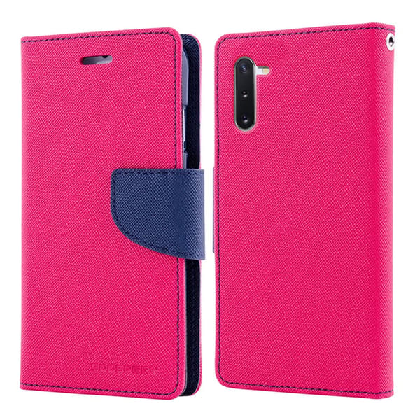 MERCURY Fancy dagbok - Samsung Galaxy Note 10 - Varm Rosa Pink