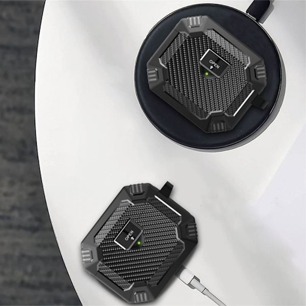AirPods Pro 2-etui med karabinkrok - Blå Blue