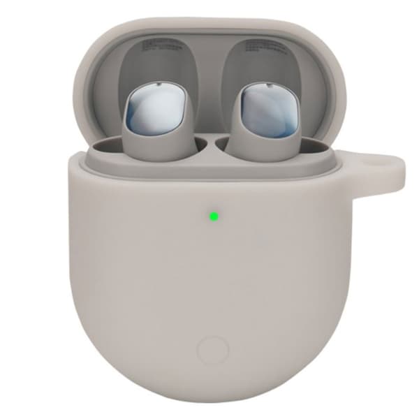 Xiaomi Redmi AIrDots 3 silikoneetui med hængende spænde - Hvid White