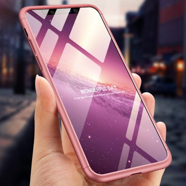 GKK iPhone Xs Max Löstagbar Helt Insvept Matt Fodral - Roséguld multifärg