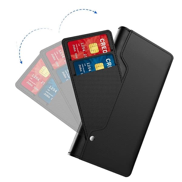Xiaomi Redmi Note 14 5G etui med makeup-spejl i smart design - Sort Black