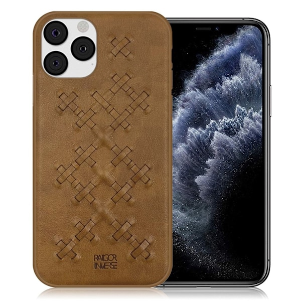 Raigor Inverse Weave Deksel For iPhone 11 Pro - Brun Brown