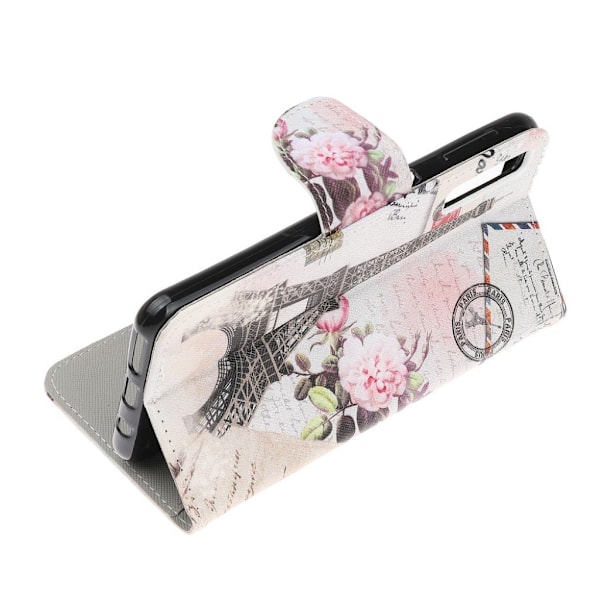 Wonderland Samsung Galaxy A70 etui - Eiffel Tårnet Silver grey