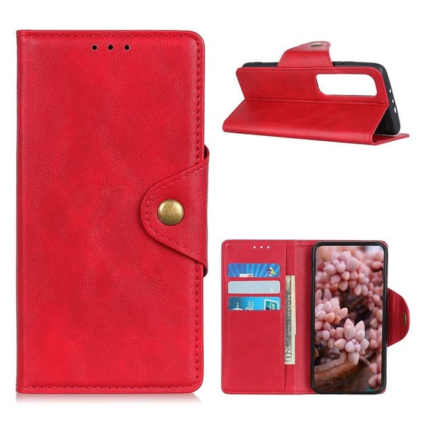 Alpha Xiaomi Mi 10 Ultra læder flip etui - Rød Red