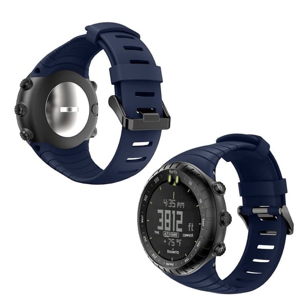 Suunto Core slitstarkt klockarmband i silikon - Mörkblå Blå