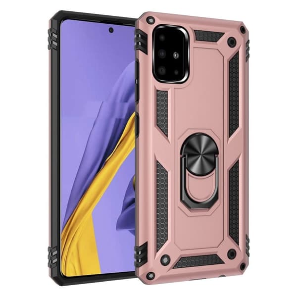 Bofink Combat Samsung Galaxy A51 deksel - Rose Gull Pink