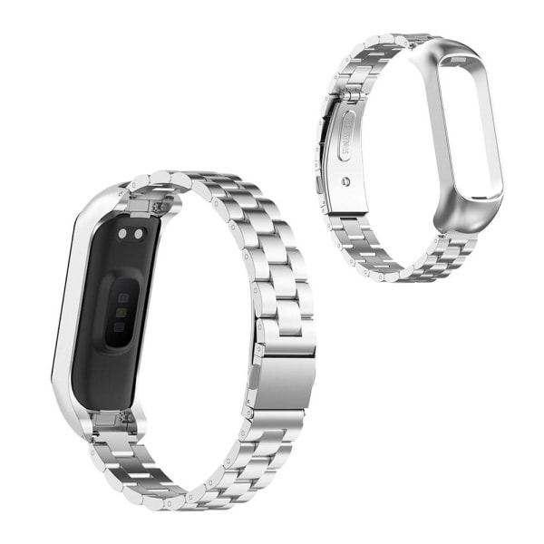 Samsung Galaxy Fit 2 smalt klockarmband i rostfritt stål - Silver Silvergrå